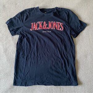 JACK & JONES Navy T-Shirt with Logo